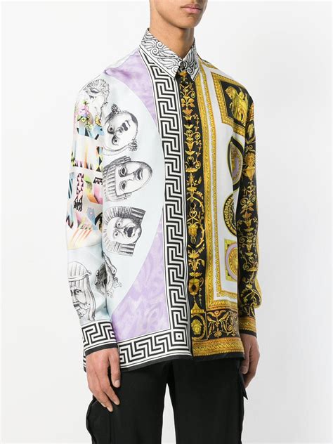 versace medusa print dress|Versace Medusa shirt men.